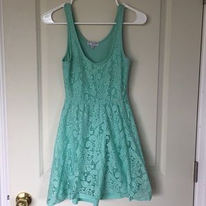 Mint lace dress